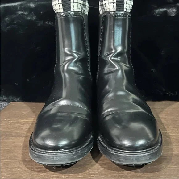 Authentic Christian Dior Tartan D-Order Boots